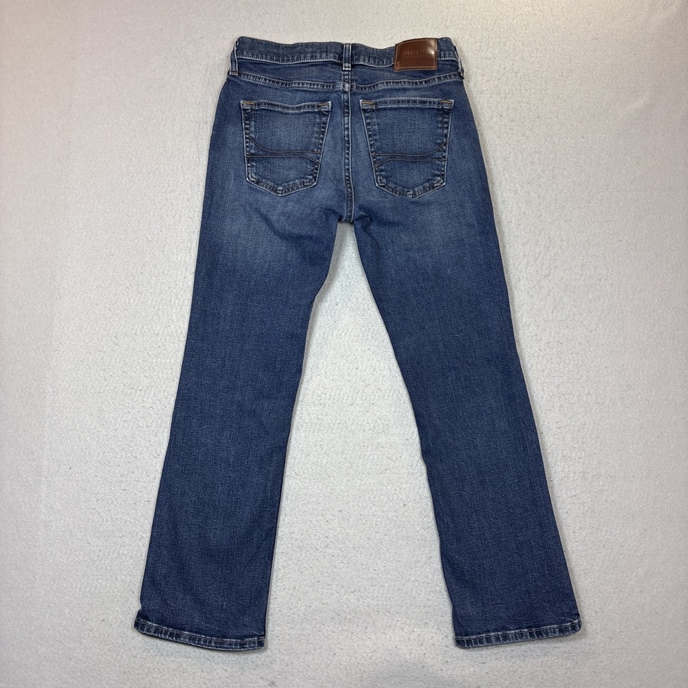 Hollister Bootcut Blue Denim Jean Regular Fit 5-Pocket Women Medium Wash 28X28 - Picture 6 of 11
